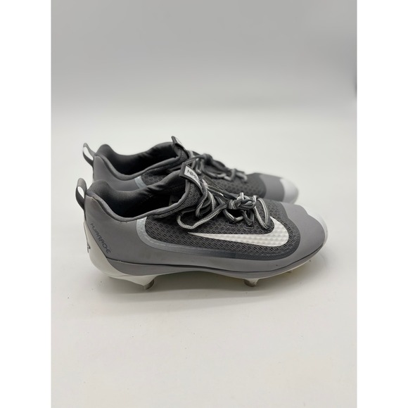 Nike Alpha Huarache Elite 2 Low Metal Baseball Cleats Grey White Mens 10.5 main image 4